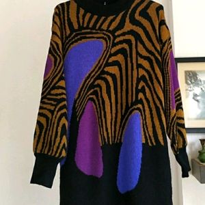 80s Vintage  Sweater Dress