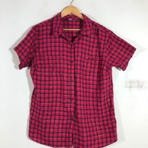 Rose Pink Checked Shirt(Women’s)