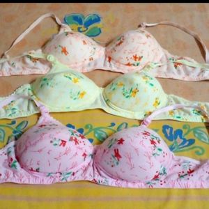 New Cotton Padded Bra Pack Of 3