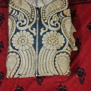 Sharara With Long Kurta Front Side Zip And Dupatta