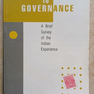 From Government To Governance By Kuldeep Mathur