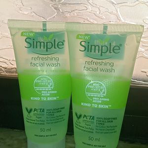 Simple Facewash Combo Of 2