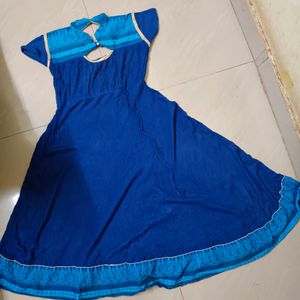 Royal Blue Anarkali Kurti