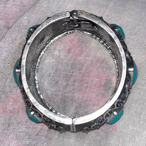 Beautiful Turquoise Stone Bangle From A Curio Shop