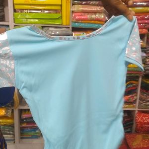 Jeans Frock Top For Girls