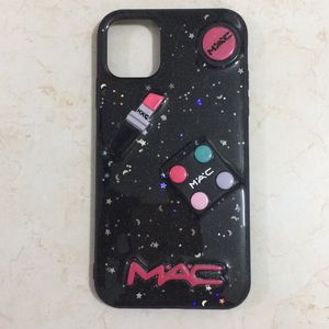 IPhone 11 Phone Case Makeup Look Black Colou