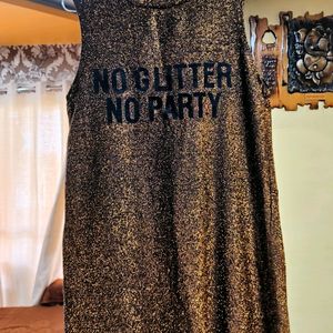 Bronze Shimmery Midi Dress
