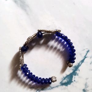 Blue Breaded Bracelet