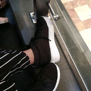 Black Heel Sneakers