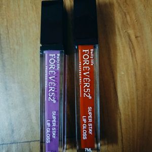 NEW 2 BEAUTIFUL SHADE Daily LifeFOREVER52 Lip Glos