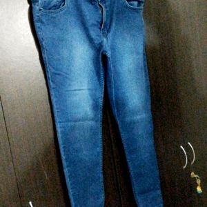 Women Mid-rise Stretchable 38 Jeans In Dark Blue