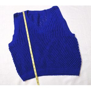 Royal Blue 💙 Crochet 🧶 Handmade pullover sweater