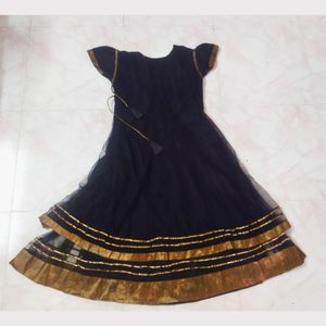 Black Net Kurtha