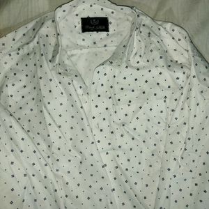 Men's Fashionable Classic Shirt White L Size