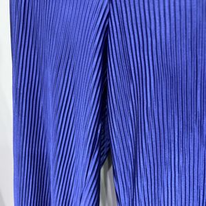 blue silk pleated cordset