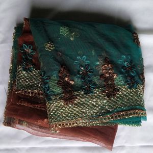 Heavy net dupatta