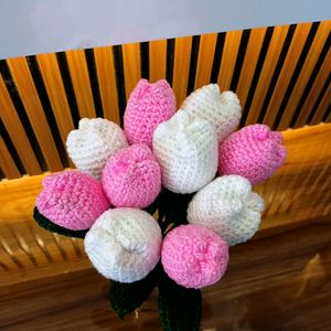 Pack Of 10 Crochet Tulips 🌷