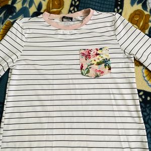 Shein Floral Print Tshirt