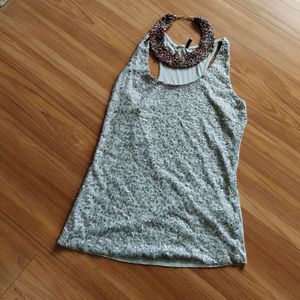 United Colors Of Benetton Grey Racerback Tshirt