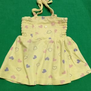 Babyoye Yellow Frock (0 to 3 M)