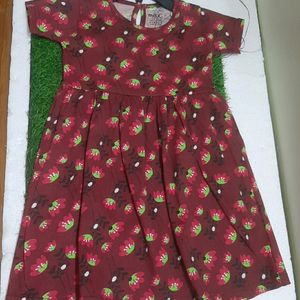 5 To 6 Yrs Cotton  Frock