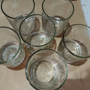 Set Of 6 Glasses Used For Water,Cold Drink,Wine