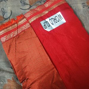 Red Saree With Blouse