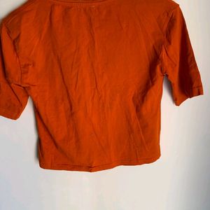 Women Orange Veromoda T Shirt