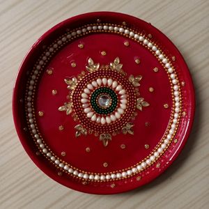 💫Handmade Stainless Steel Pooja Thali Set