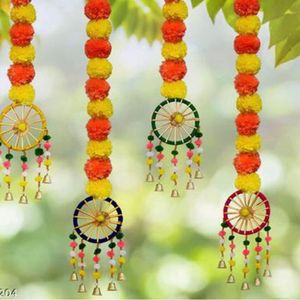 :  Handmade Artificial Marigold Fluffy Flowers