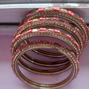 Red And Golden Bangles