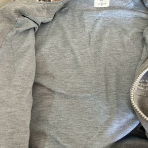 Unisex Grey Zip Through Hoodie