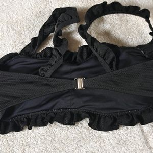 SEXY BLACK PADDED BRALETTE TOP