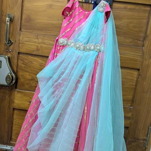 Traditional Party Wear Girls Long Frock