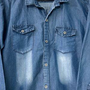 Denim Full Sleeve Shirt Free Delivery