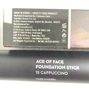 Sugar Ace Of Face Foundation Stick -cappuccino