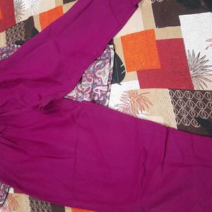 Cotswool Kurti With Pant For Winters