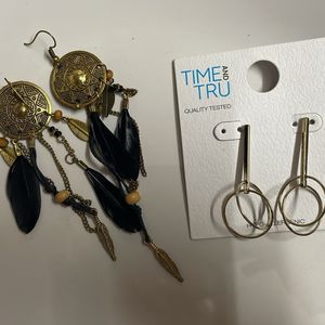 2 Pairs Of Chic Earrings