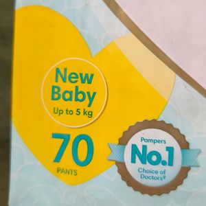 👶🏻PAMPERS NEWBORN DIAPERS 70 Pc SEALED PACKAGE❗