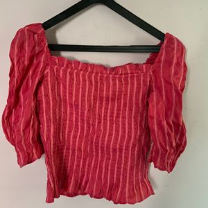 Pink Faballey Top