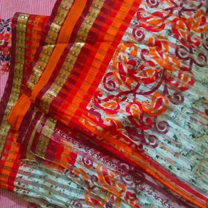 Women Cotton Silk Saree