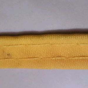 12M Yellow Colour Blouse Piping