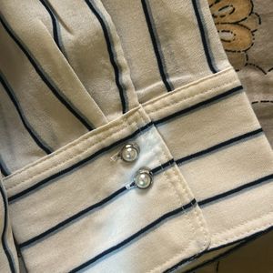 Blue Striped Casual/formal Shirt