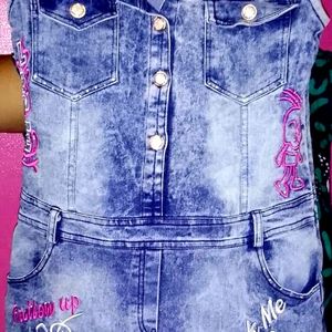 Jeans Frock For girls❤