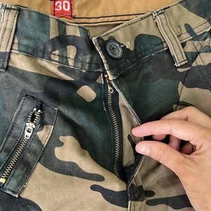 Mens Multipocket Cargo Pants- Military Multicolor