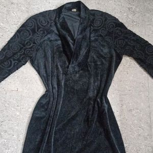 Velvet Bodycon Modest Dress