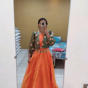 Beautiful Orange Lehenga