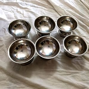 Steel Icecream Bowl Set Of 6