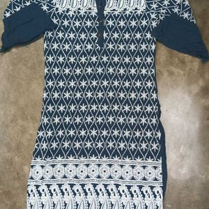 Kurti With Full Thread & Sequence Work