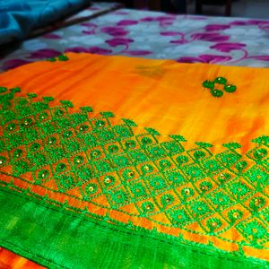 Embroidery Saree